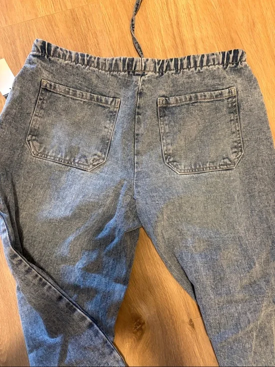 Aeropostale Light Blue Relaxed Drawstring Jeans new - Picture 4 of 4